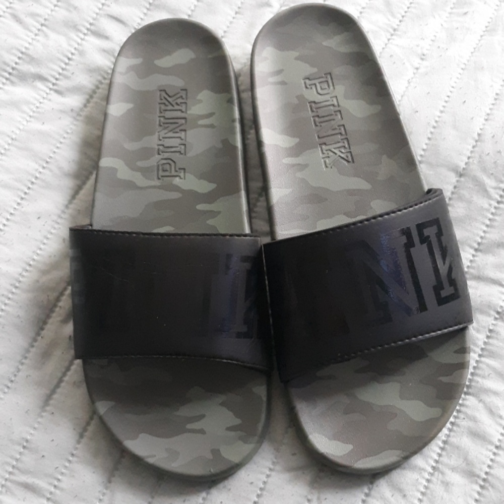 PINK Camo/Black Slides